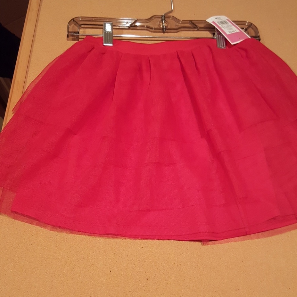 Girls holiday red skirt